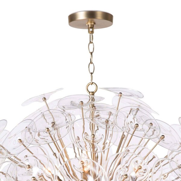 Poppy Glass Chandelier Large